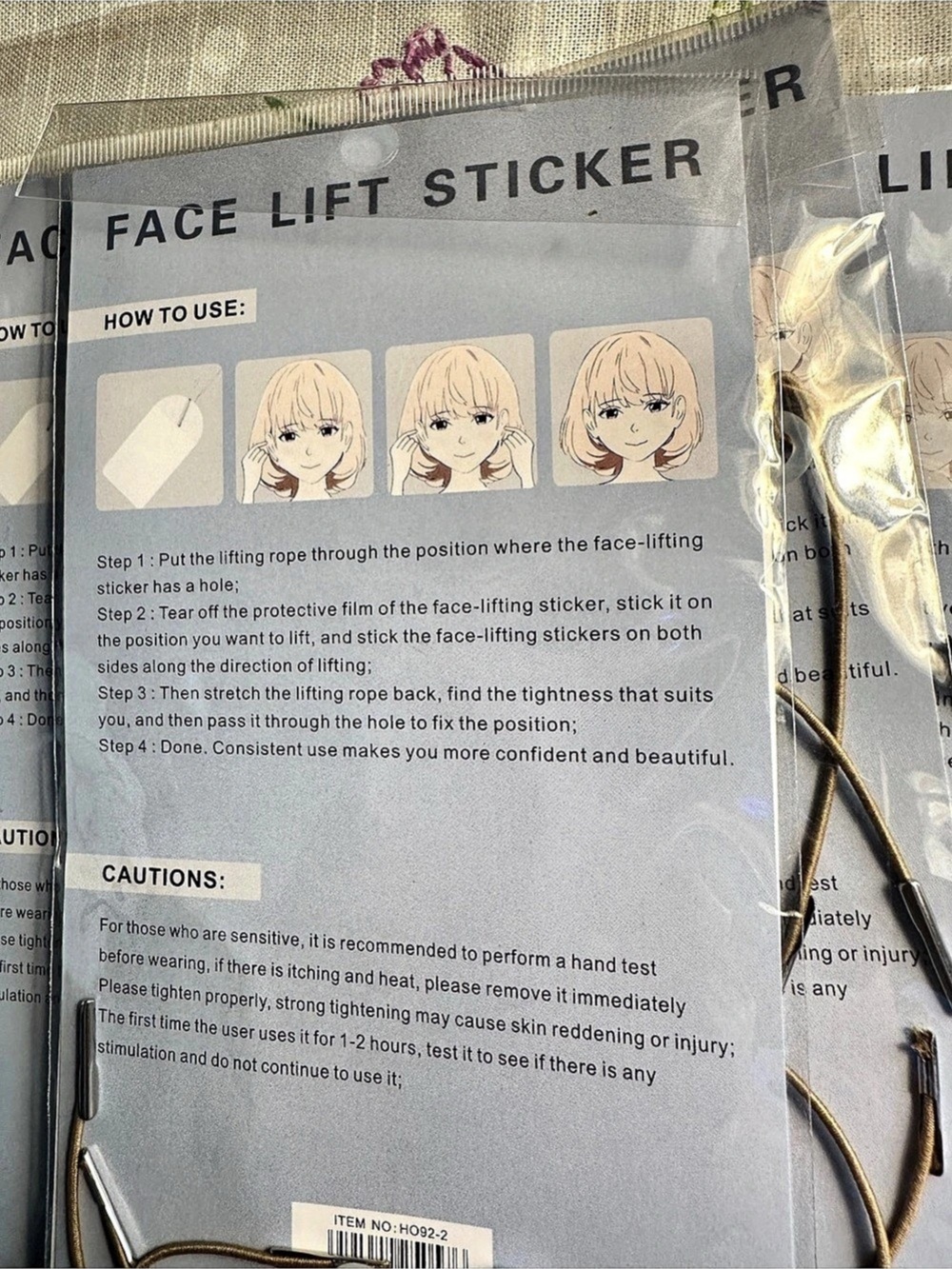 Face Lift Sticker Facial Lifting Sticker Kit Lot - Picture 4 of 8